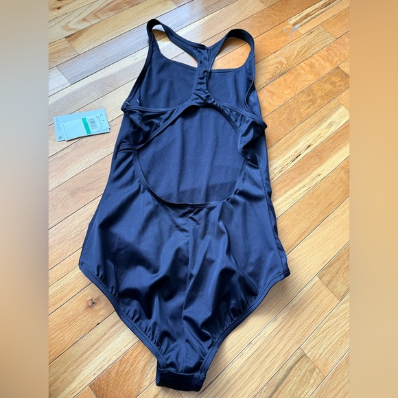 Nike Girls Black One-Piece Swimsuit - Picture 2 of 4